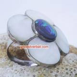 Ring With Stone bali silver bead