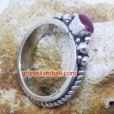 Ring With Stone bali silver bead