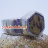 Ring With Stone bali silver bead