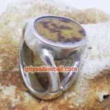 Ring With Stone bali silver bead