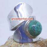 Ring With Stone bali silver bead