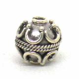 Round Beads bali silver bead