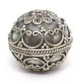 Round Beads bali silver bead