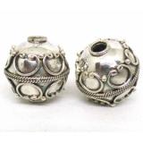 Round Beads bali silver bead