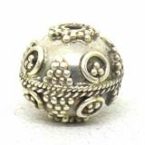 Round Beads bali silver bead