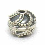 Round Beads bali silver bead