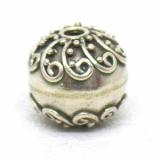 Round Beads bali silver bead