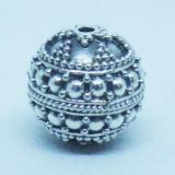 Round Beads bali silver bead