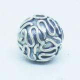 Round Beads bali silver bead