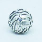 Round Beads bali silver bead