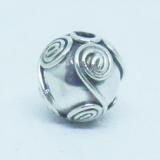 Round Beads bali silver bead