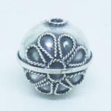 Round Beads bali silver bead