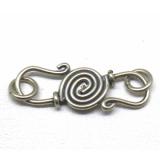 S Clasps bali silver bead