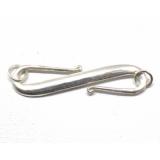 S Clasps bali silver bead