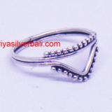 Simple Minimalist Ring bali silver bead