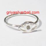 Simple Minimalist Ring bali silver bead