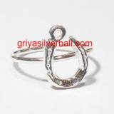 Simple Minimalist Ring bali silver bead