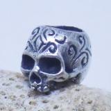 Skull Bead bali silver bead